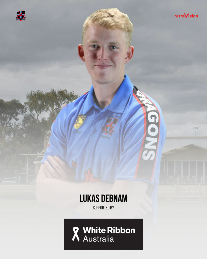 White Ribbon Support Lukas Debnam for the 23/24 Season