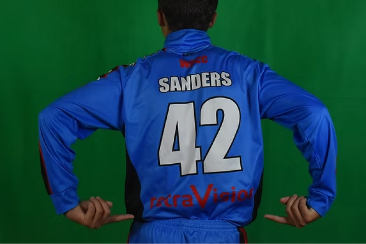Cricket player jersey